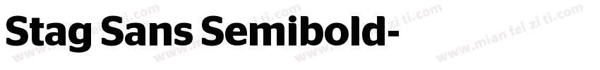 Stag Sans Semibold字体转换